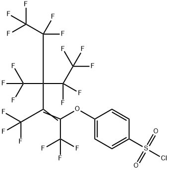 p-[[4,4,5,5,5-pentafluoro-3-(pentafluoroethyl)-1,2,3-tris(trifluoromethyl)pent-1-enyl]oxy]benzenesulphonyl chloride