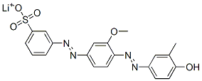 lithium 3-[[4-[(4-hydroxy-3-methylphenyl)azo]-3-methoxyphenyl]azo]benzenesulphonate