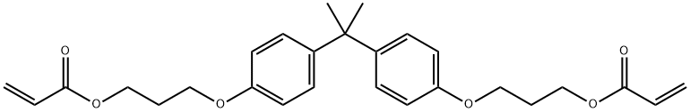 (1-methylethylidene)bis(4,1-phenyleneoxy-3,1-propanediyl) diacrylate