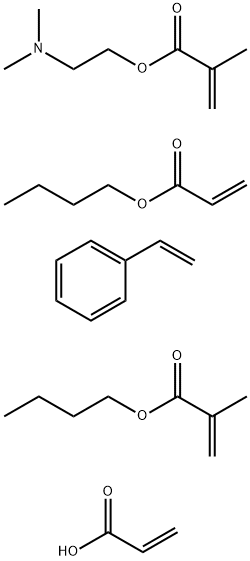 Butyl 2-methyl-2-propenoate polymer with butyl 2-propenoate, 2-(dimethylamino)ethyl 2-methyl-2-propenoate, ethenylbenzene and 2-propenoic acid