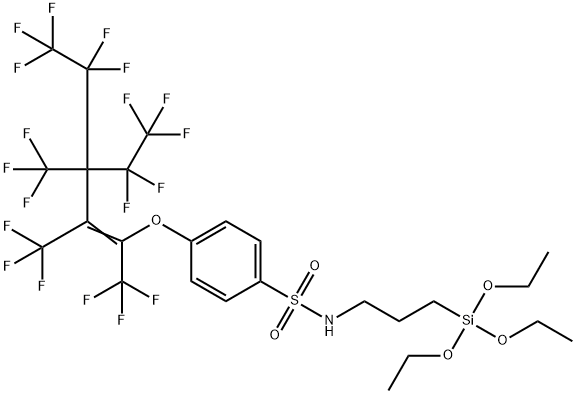 p-[[4,4,5,5,5-pentafluoro-3-(pentafluoroethyl)-1,2,3-tris(trifluoromethyl)pent-1-enyl]oxy]-N-[3-(triethoxysilyl)propyl]benzenesulphonamide