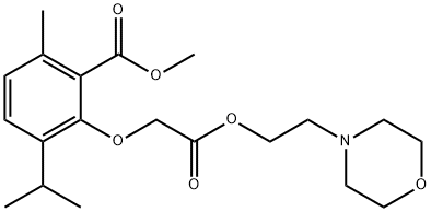 (6-Isopropyl-2-methoxycarbonyl-3-methylphenoxy)acetic acid 2-morpholinoethyl ester