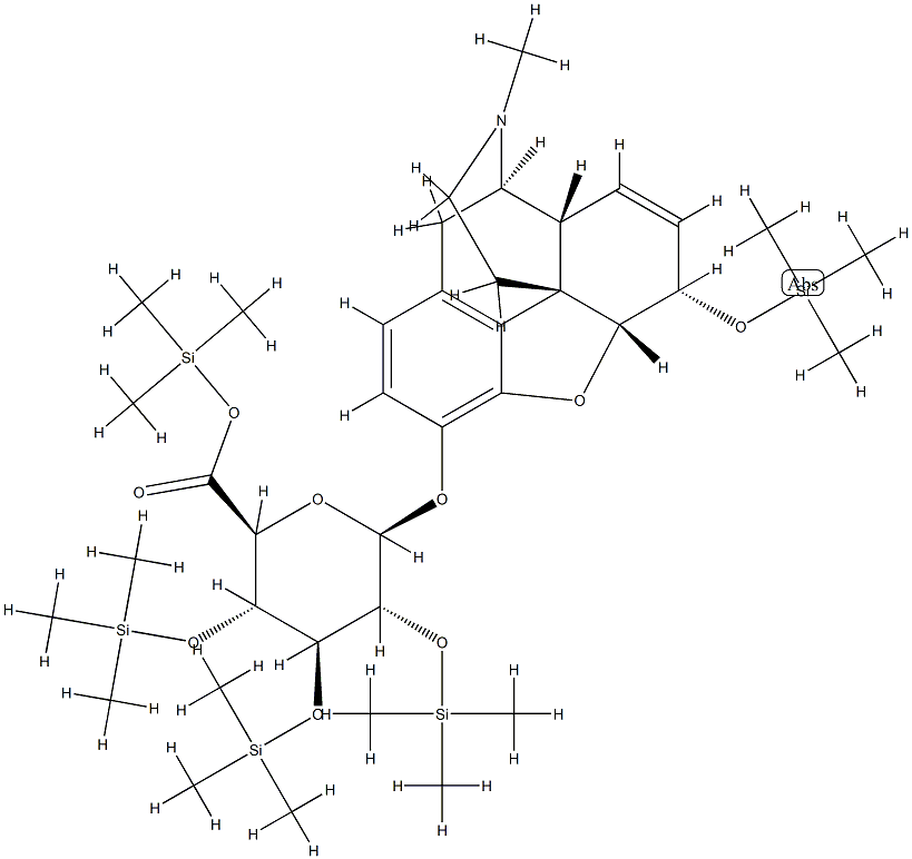 7,8-Didehydro-4,5α-epoxy-17-methyl-6α-[(trimethylsilyl)oxy]morphinan-3-yl 2-O,3-O,4-O-tris(trimethylsilyl)-β-D-glucopyranosiduronic acid trimethylsilyl ester