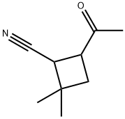 Cyclobutanecarbonitrile, 4-acetyl-2,2-dimethyl- (9CI)