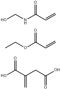 亚甲基(双)丁二酸与2-丙烯酸乙酯和N-(羟甲基)-2-丙烯酰胺的聚合物