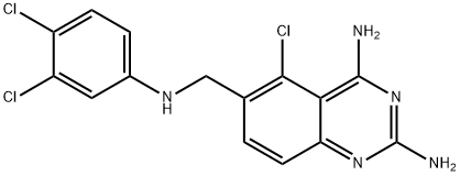 2,4-Diamino-5-chloro-6-[(3,4-dichloroanilino)methyl]quinazoline