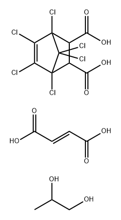 Bicyclo2.2.1hept-5-ene-2,3-dicarboxylic acid, 1,4,5,6,7,7-hexachloro-, polymer with (2E)-2-butenedioic acid and 1,2-propanediol