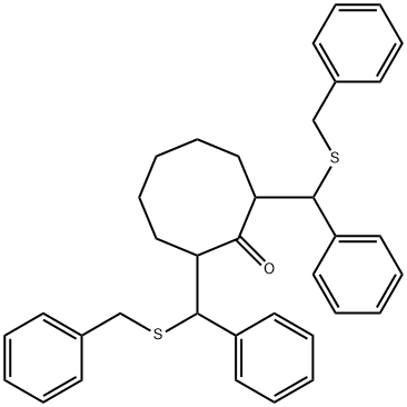 2,8-Bis((alpha-benzylthio)benzyl)cyclooctanone
