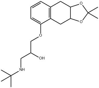 1-(tert-butylamino)-3-[(3a,4,9,9a-tetrahydro-2,2-dimethylnaphtho[2,3-d]-1,3-dioxol-5-yl)oxy]propan-2-ol