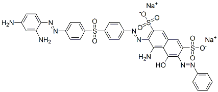 disodium 4-amino-3-[[4-[[4-[(2,4-diaminophenyl)azo]phenyl]sulphonyl]phenyl]azo]-5-hydroxy-6-(phenylazo)naphthalene-2,7-disulphonate