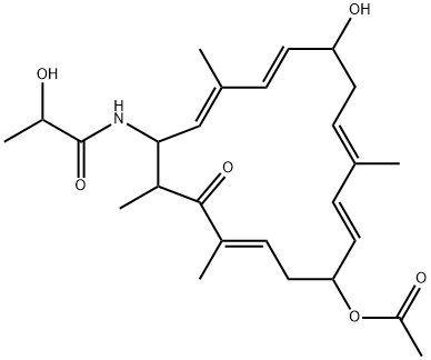 N-(12-Acetoxy-6-hydroxy-3,9,15,17-tetramethyl-16-oxocycloheptadeca-2,4,8,10,14-pentaen-1-yl)-2-hydroxypropanamide