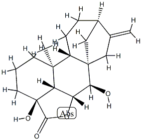 4β,6α,7β-Trihydroxy-19-norkaur-16-en-18-oic acid γ-lactone