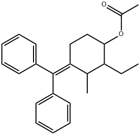4-(Diphenylmethylene)-2-ethyl-3-methylcyclohexanol acetate