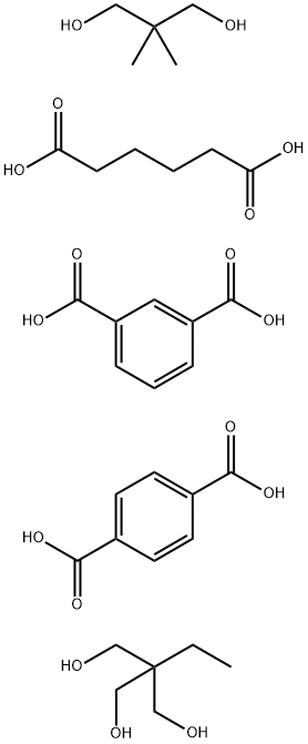1,3-苯二甲酸与1,4-苯二甲酸、2,2-二甲基-1,3-丙二醇、2-乙基-2-羟甲基-1,3-丙二醇和己二酸的聚合物