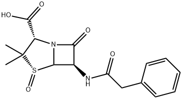 [2S-(2alpha,4alpha,5alpha,6beta)]-3,3-dimethyl-7-oxo-6-(phenylacetamido)-4-thia-1-azabicyclo[3.2.0]heptane-2-carboxylic acid 4-oxide
