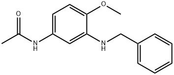 N-[4-methoxy-3-[(phenylmethyl)amino]phenyl]acetamide
