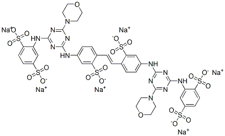 2,2'-[1,2-乙烯二基二[(3-磺-4,1-亚苯基)亚氨基-6-(4-吗啉基)-1,3,5-三嗪-4,2-基亚胺基]二对苯二磺酸六钠盐
