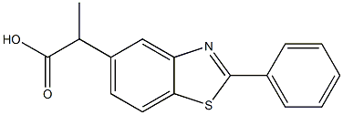 α-Methyl-2-phenyl-5-benzothiazoleacetic acid