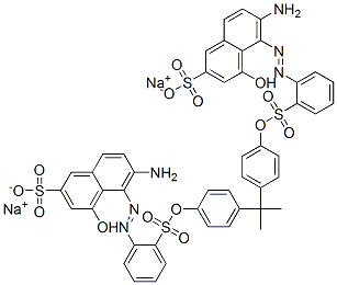 disodium 5,5'-[(1-methylethylidene)bis(4,1-phenyleneoxysulphonyl-2,1-phenyleneazo)]bis[6-amino-4-hydroxynaphthalene-2-sulphonate]