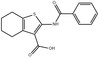 2-(BENZOYLAMINO)-4,5,6,7-TETRAHYDRO-1-BENZOTHIOPHENE-3-CARBOXYLIC ACID