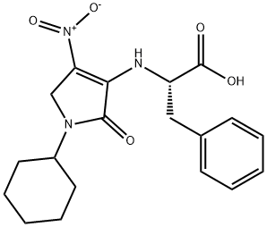 N-(4-nitro-1-cyclohexyl-2-oxo-3-pyrrolin-3-yl)phenylalanine