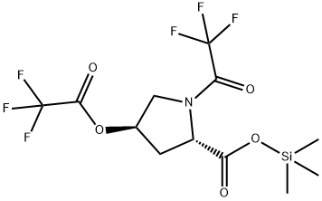L-Proline, 1-(trifluoroacetyl)-4-[(trifluoroacetyl)oxy]-, trimethylsil yl ester, trans-