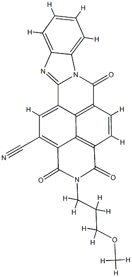 1,2,3,6-tetrahydro-2-(3-methoxypropyl)-1,3,6-trioxobenzimidazo[2,1-b]benzo[lmn][3,8]phenanthrolinecarbonitrile