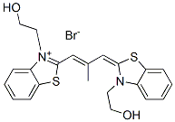 3-(2-hydroxyethyl)-2-[3-[3-(2-hydroxyethyl)-3H-benzothiazol-2-ylidene]-2-methylprop-1-enyl]benzothiazolium bromide