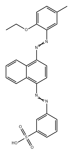 3-[[4-[(2-ethoxy-5-methylphenyl)azo]-1-naphthyl]azo]benzenesulphonic acid