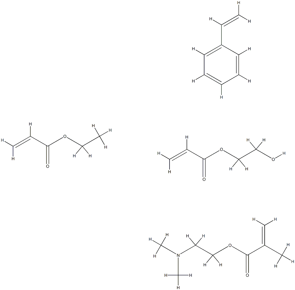 2-Propenoic acid, 2-methyl-, 2-(dimethylamino)ethyl ester, polymer with ethenylbenzene, ethyl 2-propenoate and 2-hydroxyethyl 2-propenoate