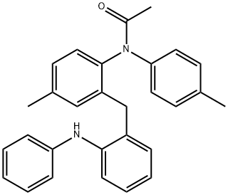 N-(4-Methylphenyl)-N-[4-methyl-2-[[2-(phenylamino)phenyl]methyl]phenyl]acetamide