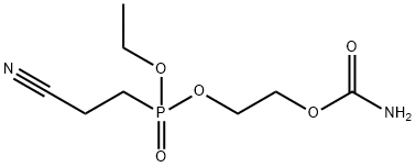 2-(carbamoyloxy)ethyl ethyl (2-cyanoethyl)phosphonate