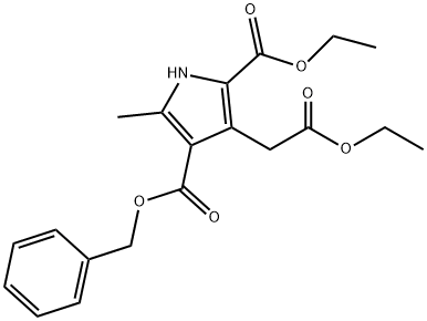 2-乙基-3-(2-乙氧基-2-氧代乙基)-5-甲基-1H-吡咯-2,4-二羧酸-4-苄酯