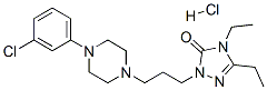 2-[3-[4-(3-chlorophenyl)piperazin-1-yl]propyl]-4,5-diethyl-2,4-dihydro-3H-1,2,4-triazol-3-one hydrochloride