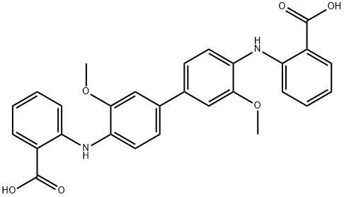2,2'-((3,3'-dimethoxy(1,1'-biphenyl)-4,4'-diyl)diimino)bis-benzoic acid