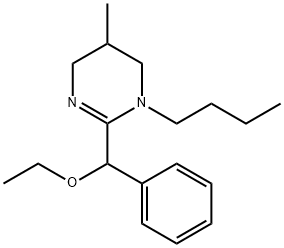 3,4,5,6-Tetrahydro-3-butyl-2-(α-ethoxybenzyl)-5-methylpyrimidine