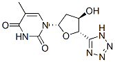 (2R-(2alpha,4beta,5alpha))-5-Methyl-1-(tetrahydro-4-hydroxy-5-(1H-tetr azol-5-yl)-2-furanyl)-2,4(1H,3H)-pyrimidinedione