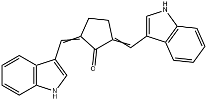 2,5-BIS[(E)-1H-INDOL-3-YLMETHYLIDENE]CYCLOPENTANONE