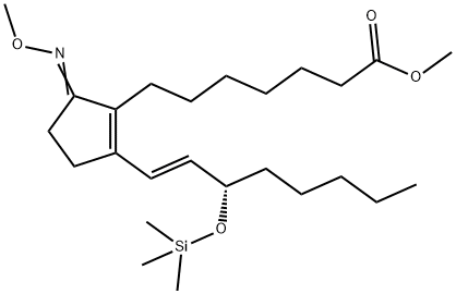 (13E,15S)-9-(Methoxyimino)-15-[(trimethylsilyl)oxy]-8(12),13-prostadien-1-oic acid methyl ester