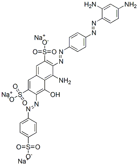 trisodium 4-amino-3-[[4-[(2,4-diaminophenyl)azo]phenyl]azo]-5-hydroxy-6-[(4-sulphonatophenyl)azo]naphthalene-2,7-disulphonate