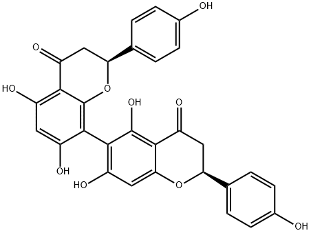 (2S,2'S)-2,2',3,3'-Tetrahydro-5,5',7,7'-tetrahydroxy-2,2'-bis(4-hydroxyphenyl)-6,8'-bi(4H-1-benzopyran)-4,4'-dione