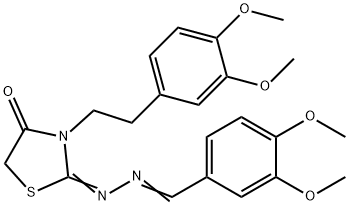 3,4-Dimethoxybenzaldehyde [3-[2-(3,4-dimethoxyphenyl)ethyl]-4-oxothiazolidin-2-ylidene]hydrazone