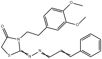 3-Phenylpropenal [3-[2-(3,4-dimethoxyphenyl)ethyl]-4-oxothiazolidine-2-ylidene]hydrazone