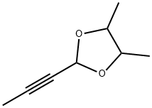 1,3-Dioxolane, 4,5-dimethyl-2-(1-propynyl)- (9CI)