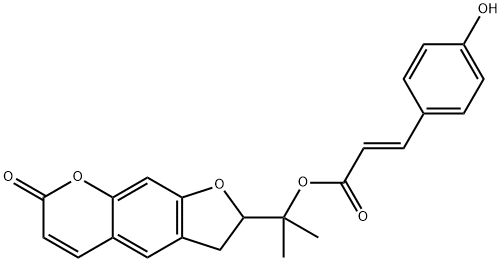 [E,(-)]-3-(4-Hydroxyphenyl)propenoic acid 1-(2,3-dihydro-7-oxo-7H-furo[3,2-g][1]benzopyran-2-yl)-1-methylethyl ester