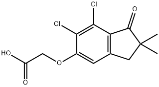 (6,7-Dichloro-2,2-dimethyl-1-oxoindan-5-yl)oxyacetic acid
