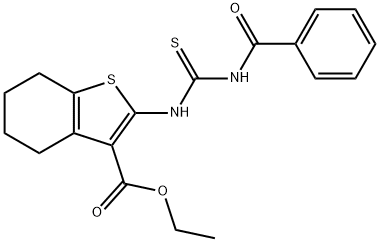 ethyl 2-{[(phenylcarbonyl)carbamothioyl]amino}-4,5,6,7-tetrahydro-1-benzothiophene-3-carboxylate