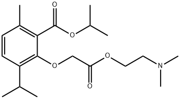 (2-Isopropoxycarbonyl-6-isopropyl-3-methylphenoxy)acetic acid 2-(dimethylamino)ethyl ester