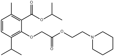 (2-Isopropoxycarbonyl-6-isopropyl-3-methylphenoxy)acetic acid 2-piperidinoethyl ester