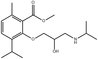 3-[2-Hydroxy-3-(isopropylamino)propoxy]-p-cymene-2-carboxylic acid methyl ester